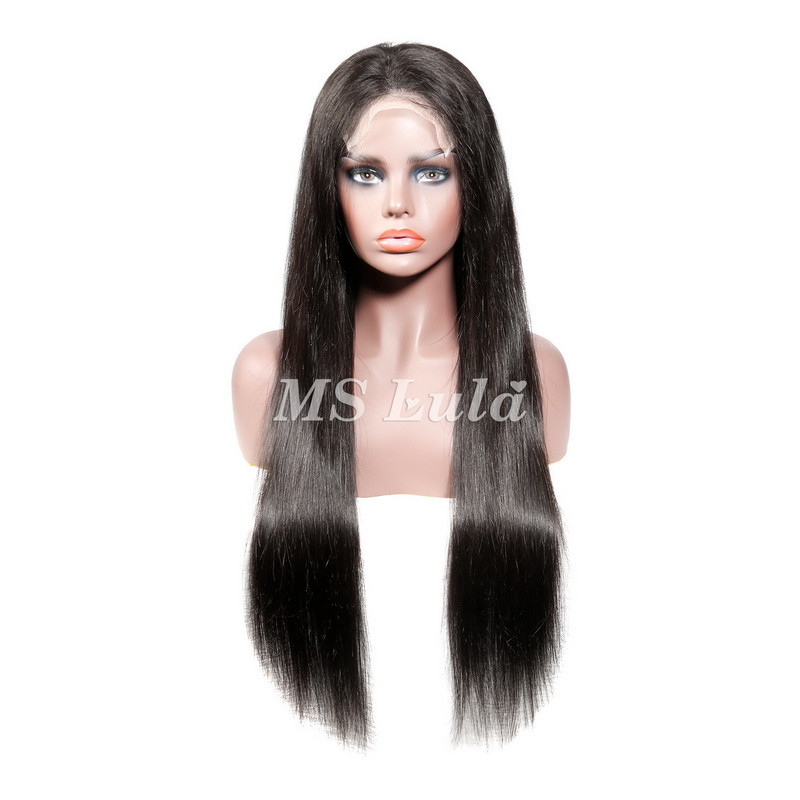 Straight 4x4 5x5 6x6 7x7 Transparent Closure Wig - 图片 4